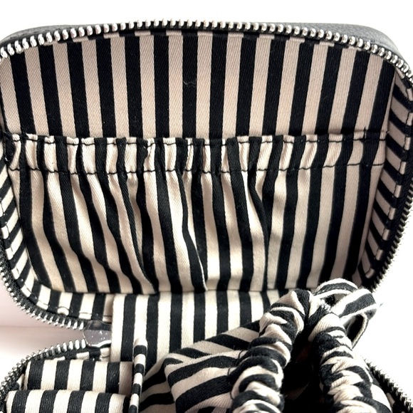 Brighton black and white heart print Leather Jewelry Box - Picture 10 of 11